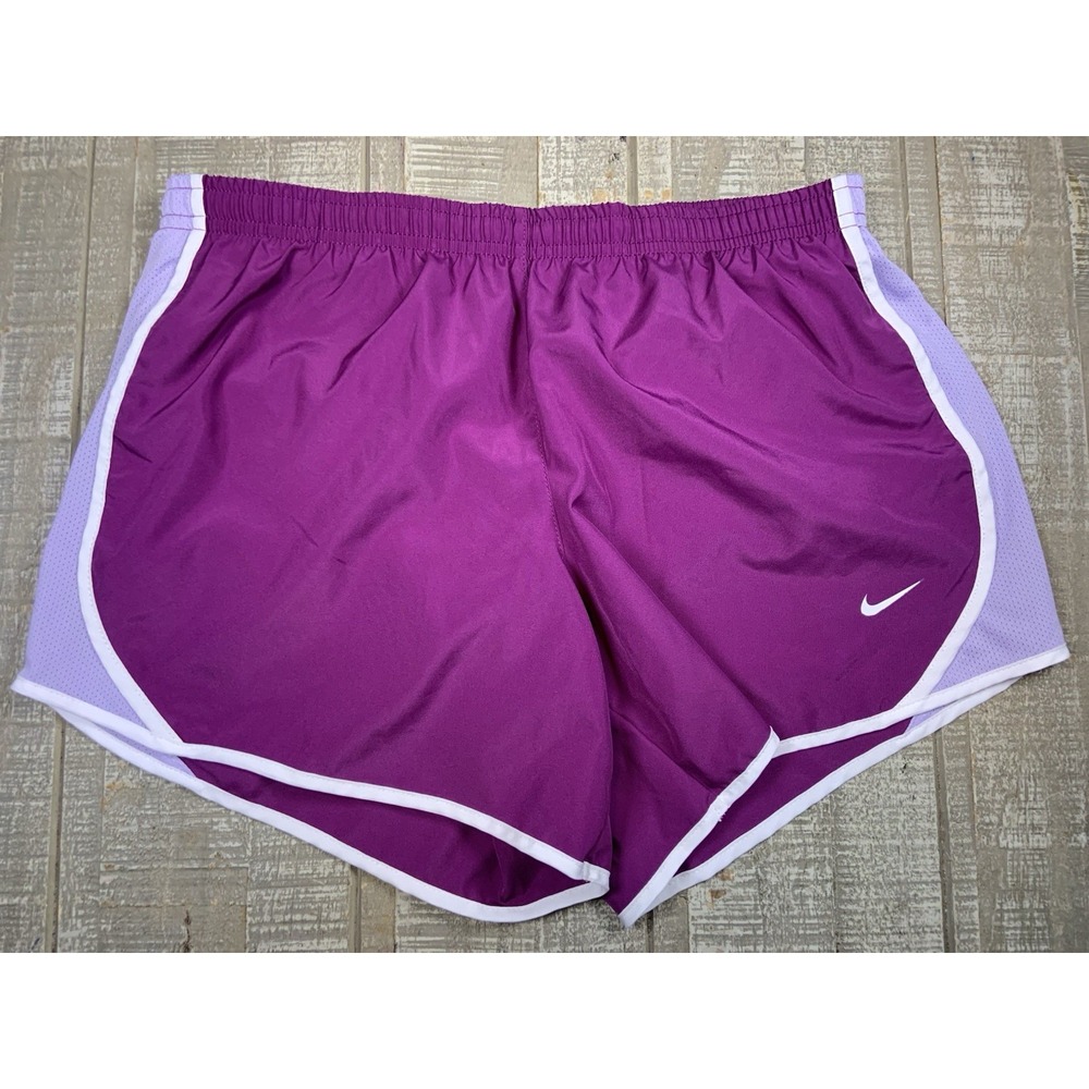 Nike Dri-Fit Tempo Logo Athletic Running Shorts - XL Magenta Women Xtra Large